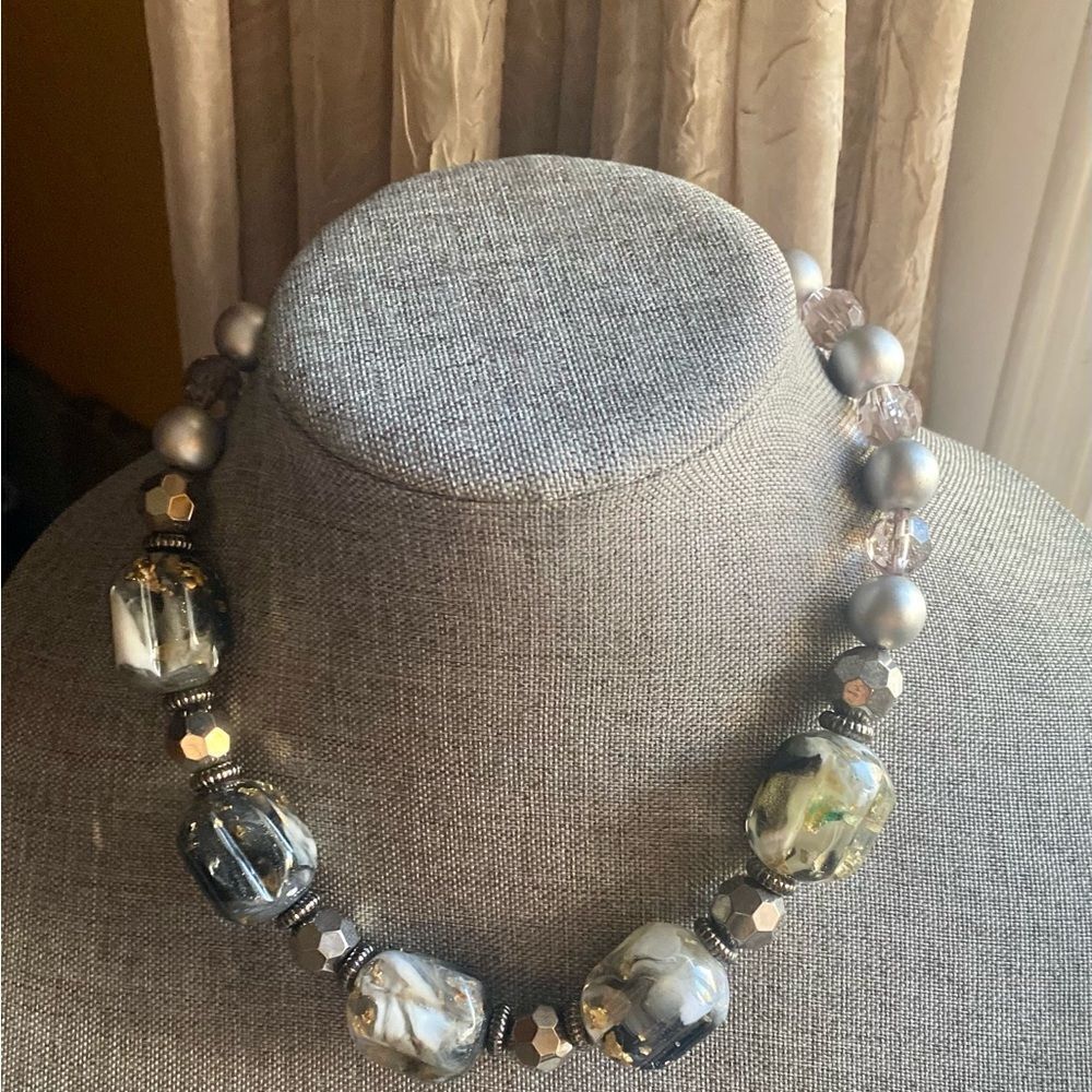 BIJOUX TERNER Chunky Beaded Necklace